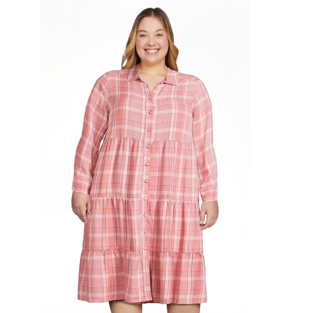 Time and Tru | Short Sleeve Tiered Dress